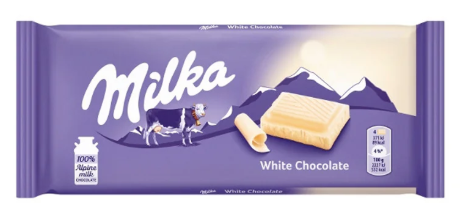 Milka White Chocolate Bar 3.5oz 22ct